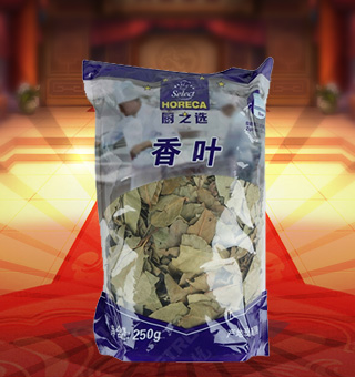 廚之選(HORECA SELECT)香葉產(chǎn)自云南昆明400g每袋，本產(chǎn)品選用的是上等的香葉為原料精心制作而成，品質(zhì)天然，口味純正，保證優(yōu)質(zhì)的質(zhì)量。本產(chǎn)品采用的是塑料質(zhì)地包裝，簡潔大方，食用簡單，是您廚房的好幫手。本產(chǎn)品的葉片深綠色，呈橢圓形，富含濃郁的葉子香味，做菜時放入，別具一番風(fēng)味。