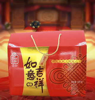 薈食(FINE FOOD)吉祥如意禮盒，本款禮盒內(nèi)含有紅小豆、玉米渣、黃小米、燕麥片等，五谷飄香，品質(zhì)放心。顆粒大小均勻，口感香甜，爽滑可口，黃金健康搭檔，廚房優(yōu)選，粥中良品。	本品內(nèi)含有蛋白質(zhì)、能量、脂肪、鈉等營養(yǎng)成分，營養(yǎng)價值豐富，老少皆宜。