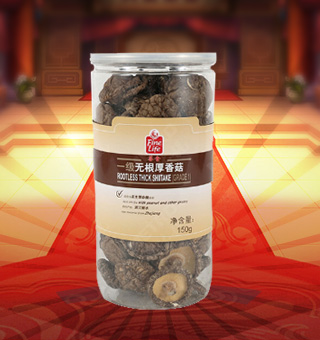 薈食(FINE LIFE)一級(jí)無根厚香菇產(chǎn)自浙江麗水150g每袋，質(zhì)輕盈，有特殊天然菌香，味道鮮美，風(fēng)味獨(dú)特，保留了豐富的營養(yǎng)成分。采取透明包裝，新鮮清晰可見，干凈衛(wèi)生，方便存放冷藏，方便消費(fèi)者們的選購，安全健康，放心購買。